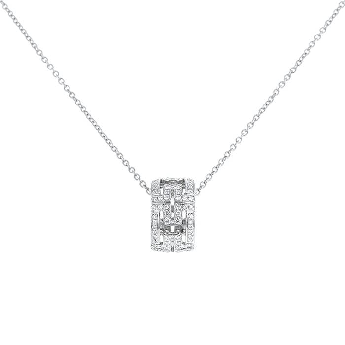 [✨ROSE✨]PARENTESI NECKLACE SILVER DIAMOND