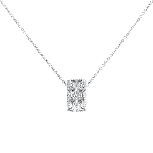 [✨ROSE✨]PARENTESI NECKLACE SILVER DIAMOND