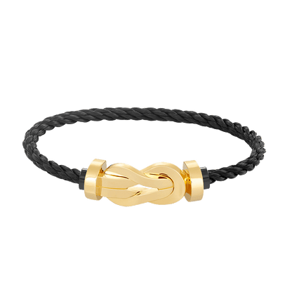 [✨ROSE✨]CHANCE LARGE 8 FIGURE BUCKLE NO DIAMOND BRACELET GOLD