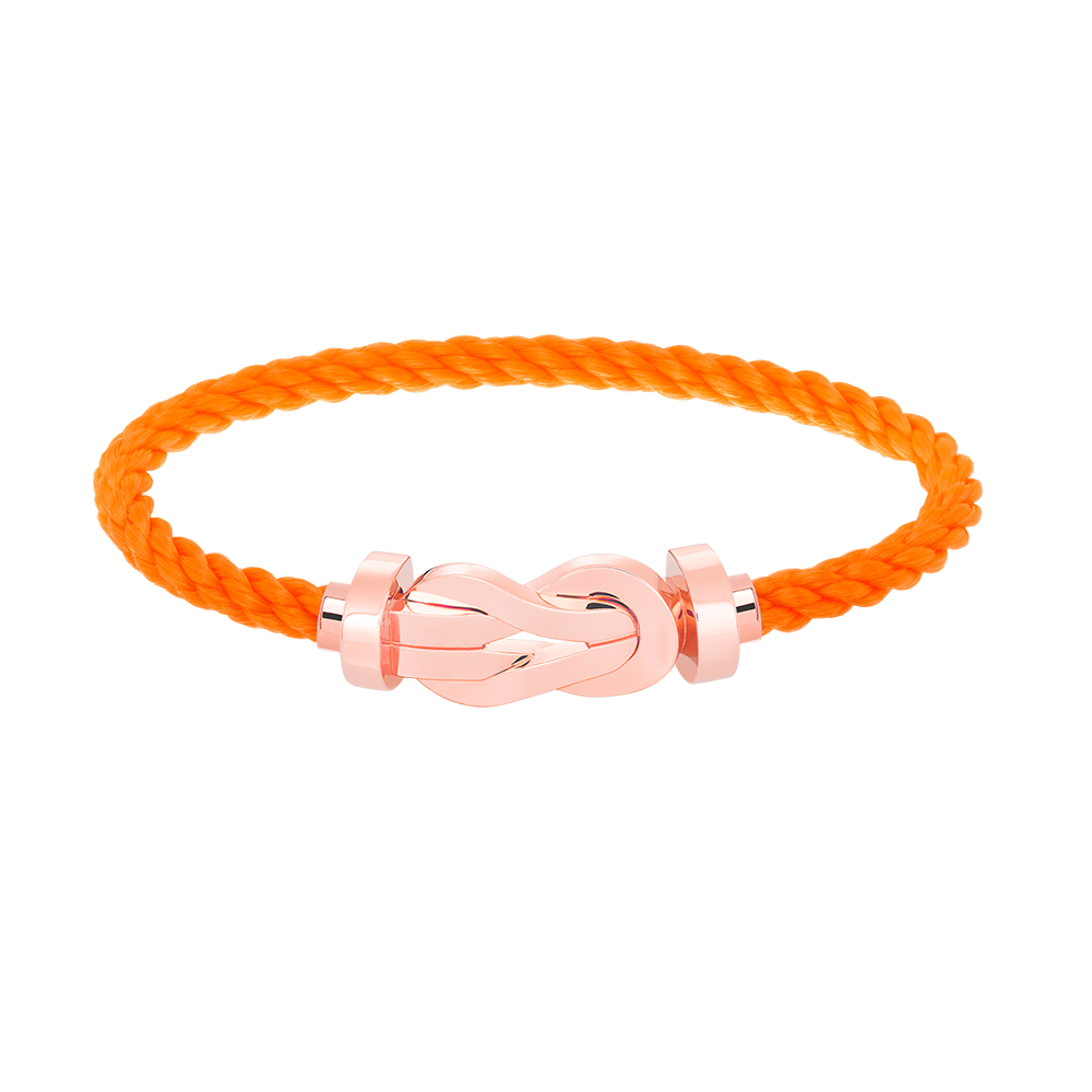 [✨ROSE✨]CHANCE LARGE 8 FIGURE BUCKLE NO DIAMOND BRACELET ROSE GOLD