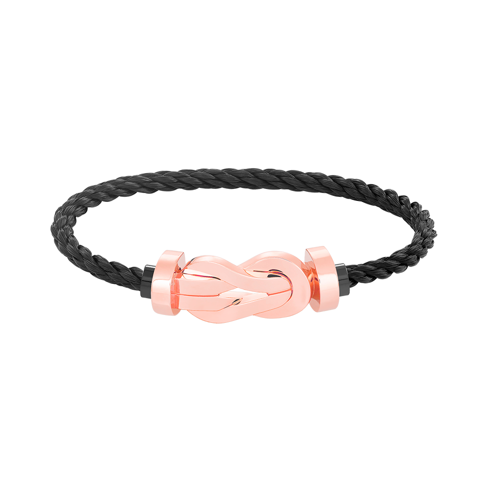 [✨ROSE✨]CHANCE LARGE 8 FIGURE BUCKLE NO DIAMOND BRACELET ROSE GOLD