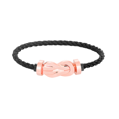 [✨ROSE✨]CHANCE LARGE 8 FIGURE BUCKLE NO DIAMOND BRACELET ROSE GOLD