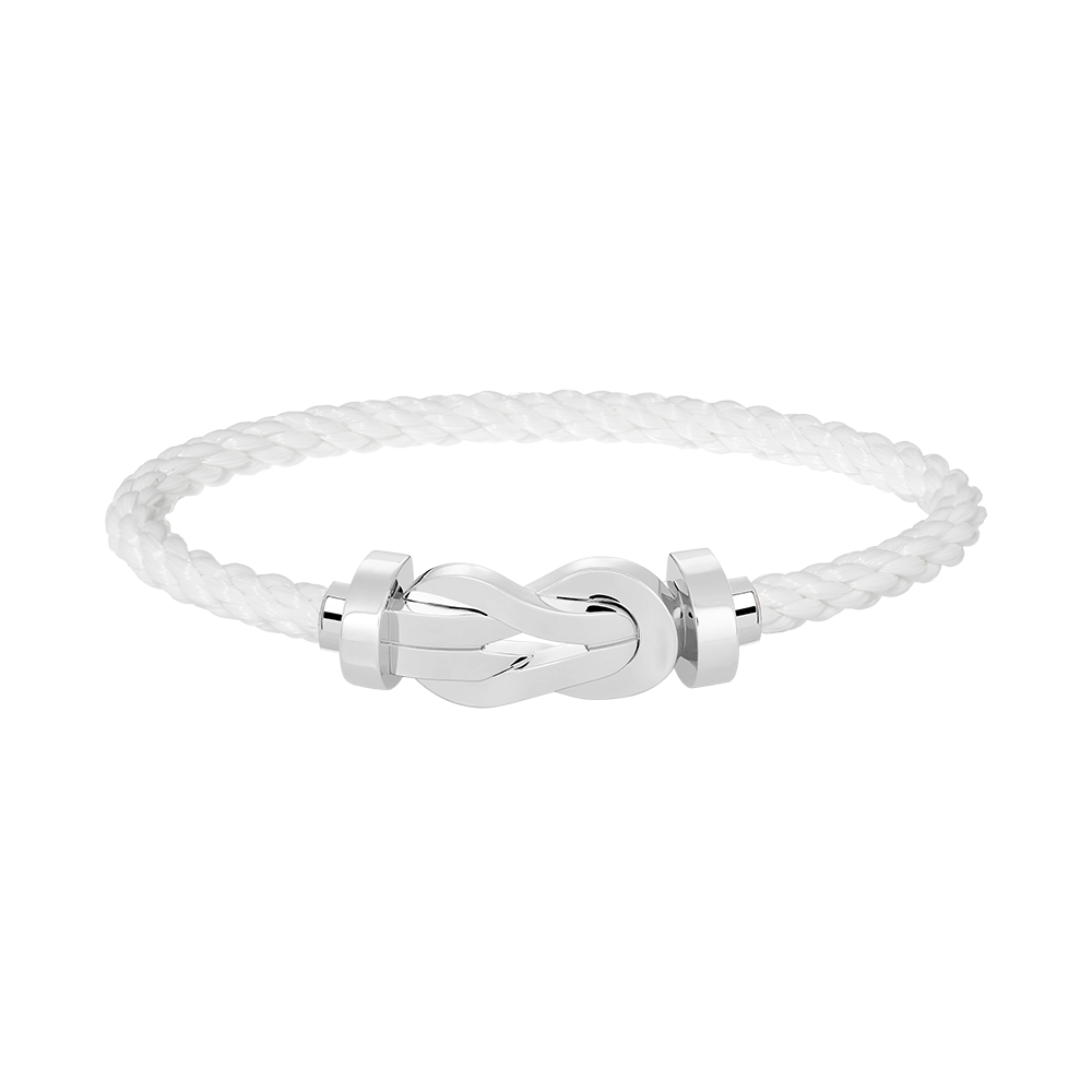 [✨ROSE✨]CHANCE LARGE 8 FIGURE BUCKLE NO DIAMOND BRACELET SILVER