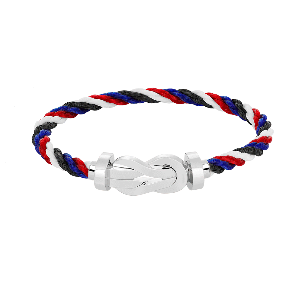 [✨ROSE✨]CHANCE LARGE 8 FIGURE BUCKLE NO DIAMOND BRACELET SILVER