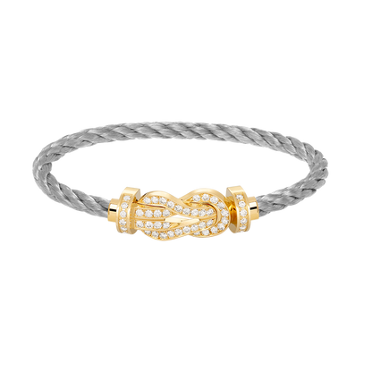[✨ROSE✨]CHANCE LARGE 8 FIGURE BUCKLE FULLDIAMOND BRACELET GOLD