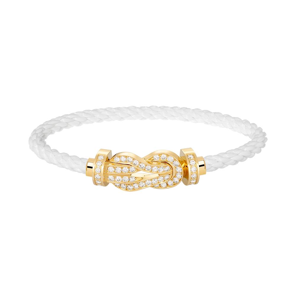 [✨ROSE✨]CHANCE LARGE 8 FIGURE BUCKLE FULLDIAMOND BRACELET GOLD
