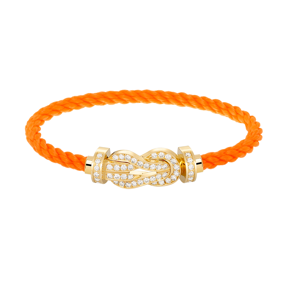 [✨ROSE✨]CHANCE LARGE 8 FIGURE BUCKLE FULLDIAMOND BRACELET GOLD