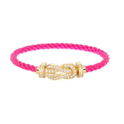 [✨ROSE✨]CHANCE LARGE 8 FIGURE BUCKLE FULLDIAMOND BRACELET GOLD