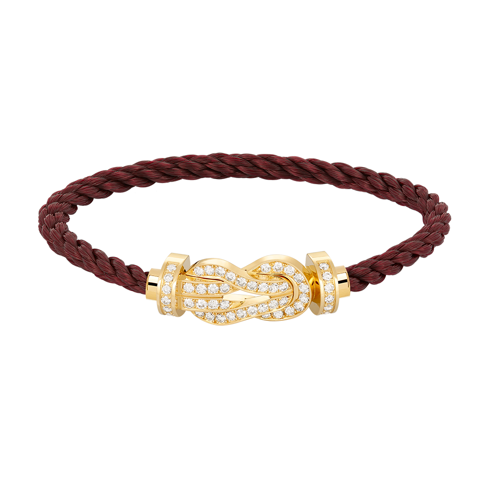[✨ROSE✨]CHANCE LARGE 8 FIGURE BUCKLE FULLDIAMOND BRACELET GOLD