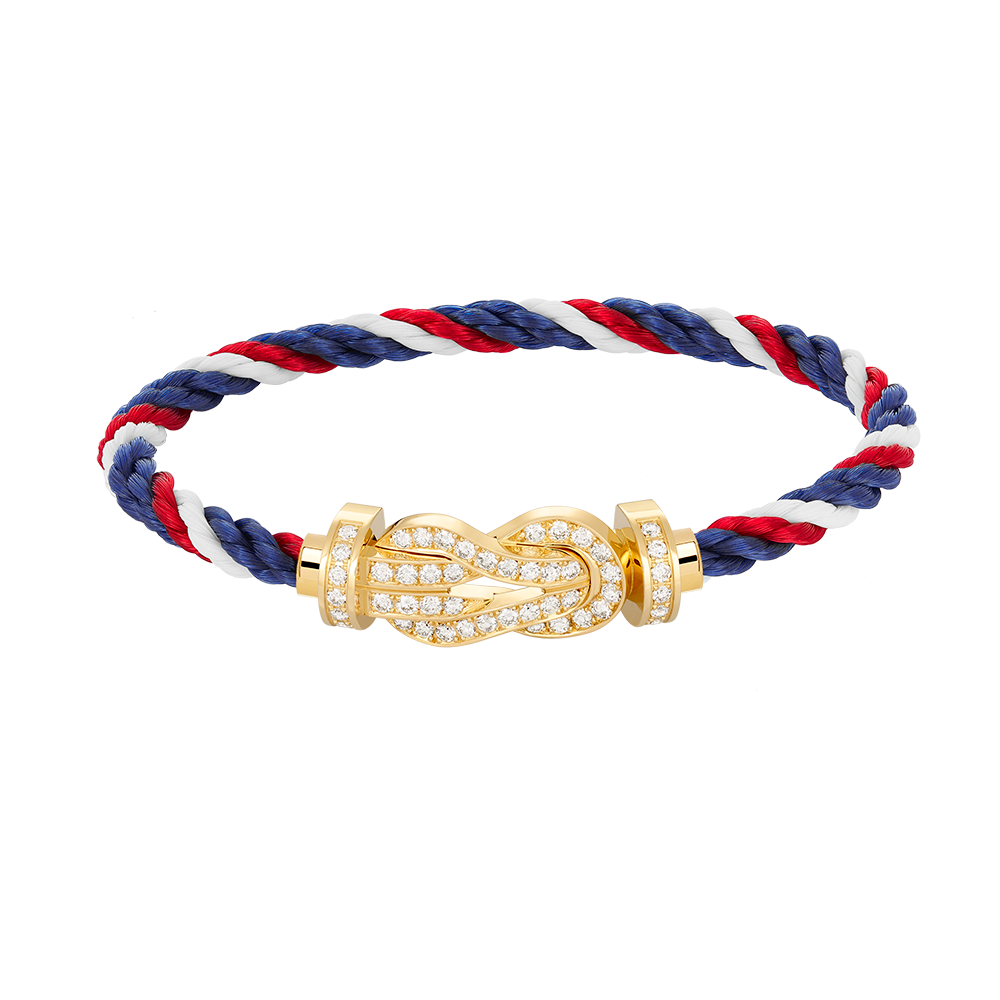 [✨ROSE✨]CHANCE LARGE 8 FIGURE BUCKLE FULLDIAMOND BRACELET GOLD