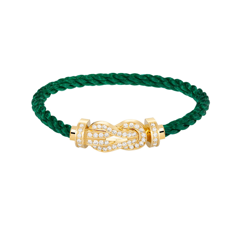 [✨ROSE✨]CHANCE LARGE 8 FIGURE BUCKLE FULLDIAMOND BRACELET GOLD