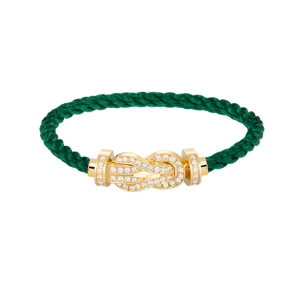 [✨ROSE✨]CHANCE LARGE 8 FIGURE BUCKLE FULLDIAMOND BRACELET GOLD