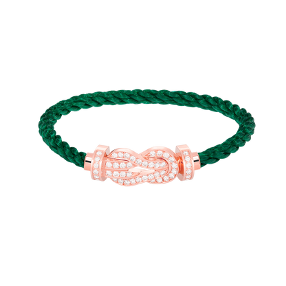 [✨ROSE✨]CHANCE LARGE 8 FIGURE BUCKLE FULL DIAMOND BRACELET ROSE GOLD