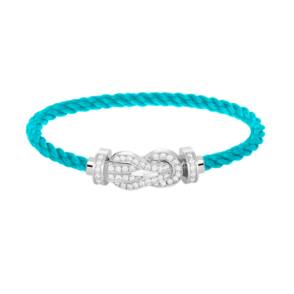 [✨ROSE✨]CHANCE LARGE 8 FIGURE BUCKLE FULL DIAMOND BRACELET SILVER