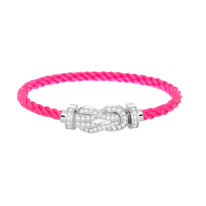 [✨ROSE✨]CHANCE LARGE 8 FIGURE BUCKLE FULL DIAMOND BRACELET SILVER