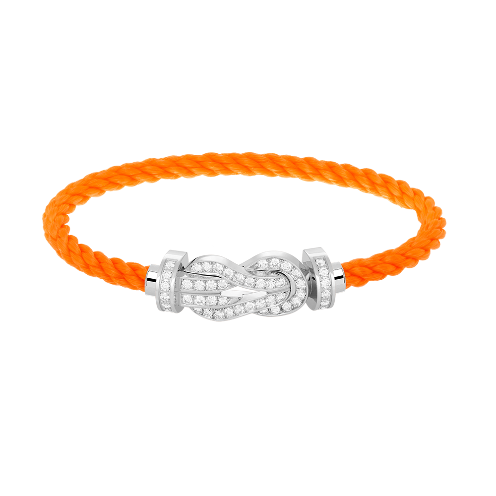 [✨ROSE✨]CHANCE LARGE 8 FIGURE BUCKLE FULL DIAMOND BRACELET SILVER