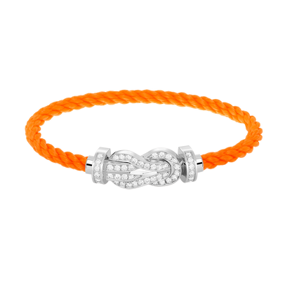[✨ROSE✨]CHANCE LARGE 8 FIGURE BUCKLE FULL DIAMOND BRACELET SILVER
