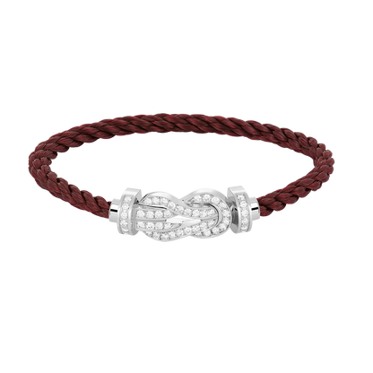 [✨ROSE✨]CHANCE LARGE 8 FIGURE BUCKLE FULL DIAMOND BRACELET SILVER