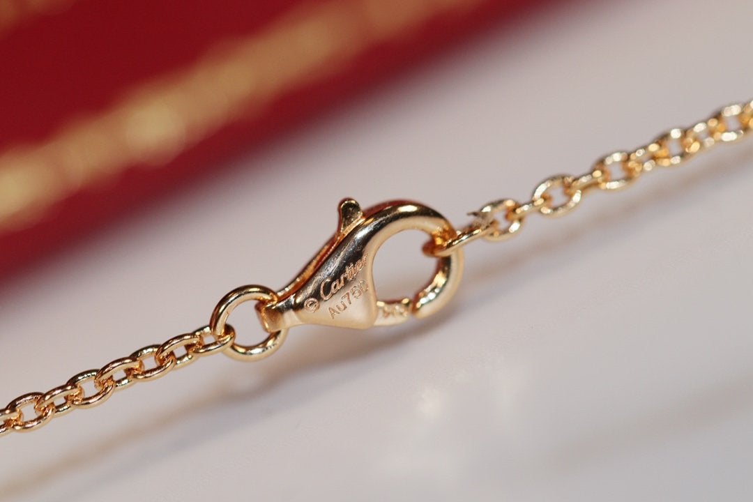 [✨ROSE✨]LOVE NECKLACE PINK GOLD AND SILVER
