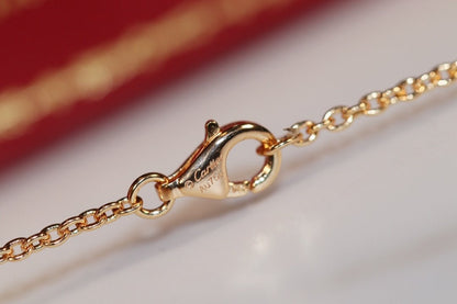 [✨ROSE✨]LOVE NECKLACE PINK GOLD AND SILVER