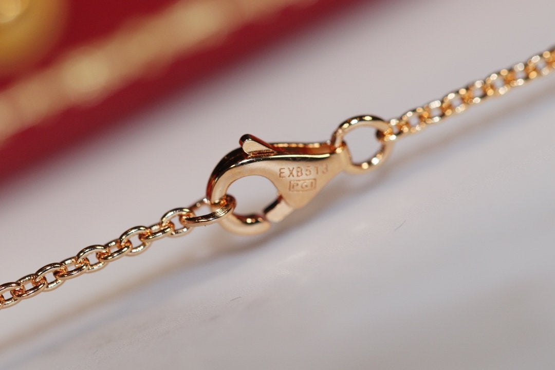 [✨ROSE✨]LOVE NECKLACE PINK GOLD AND SILVER