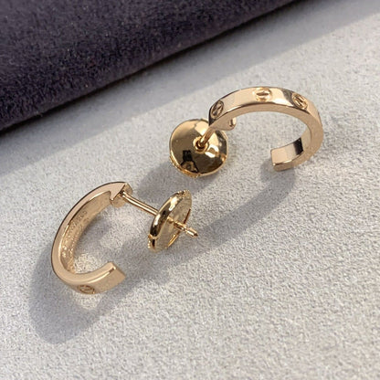 [✨ROSE✨]LOVE EARRINGS 2.65MM PINK GOLD