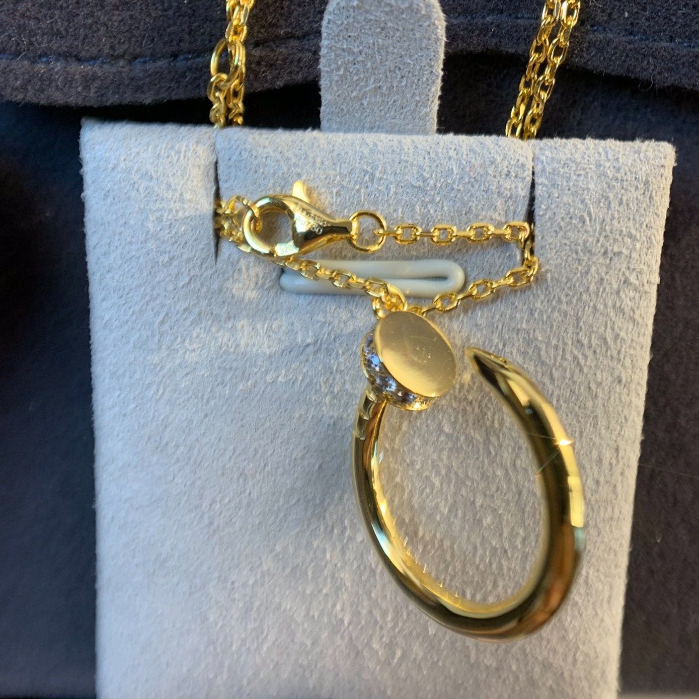 [✨ROSE✨]JUSTE NECKLACE GOLD DIAMONDS