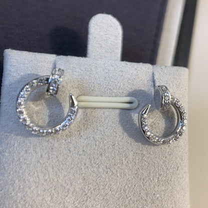 [✨ROSE✨]JUSTE EARRINGS SILVER DIAMONDS