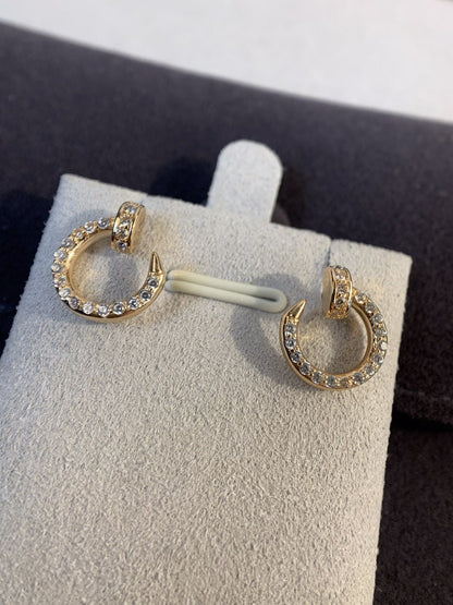 [✨ROSE✨]JUSTE EARRINGS GOLD DIAMONDS