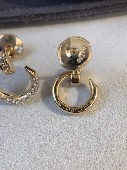 [✨ROSE✨]JUSTE EARRINGS GOLD DIAMONDS