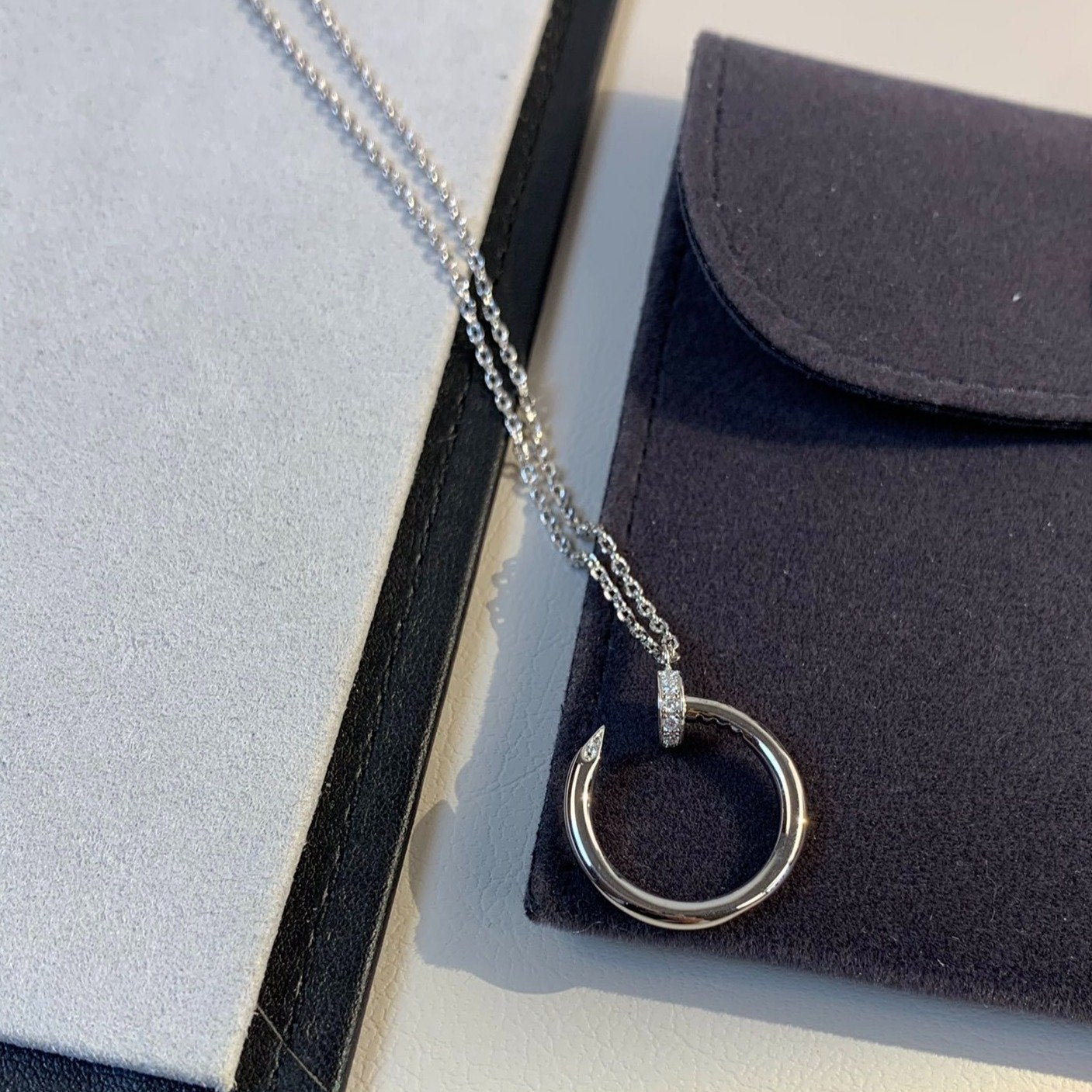 [✨ROSE✨]JUSTE NECKLACE SILVER