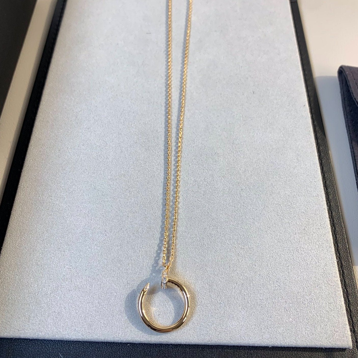 [✨ROSE✨]JUSTE NECKLACE PINK GOLD