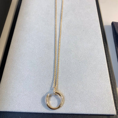 [✨ROSE✨]JUSTE NECKLACE PINK GOLD