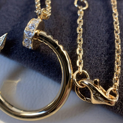 [✨ROSE✨]JUSTE NECKLACE PINK GOLD