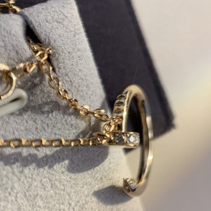[✨ROSE✨]JUSTE NECKLACE PINK GOLD