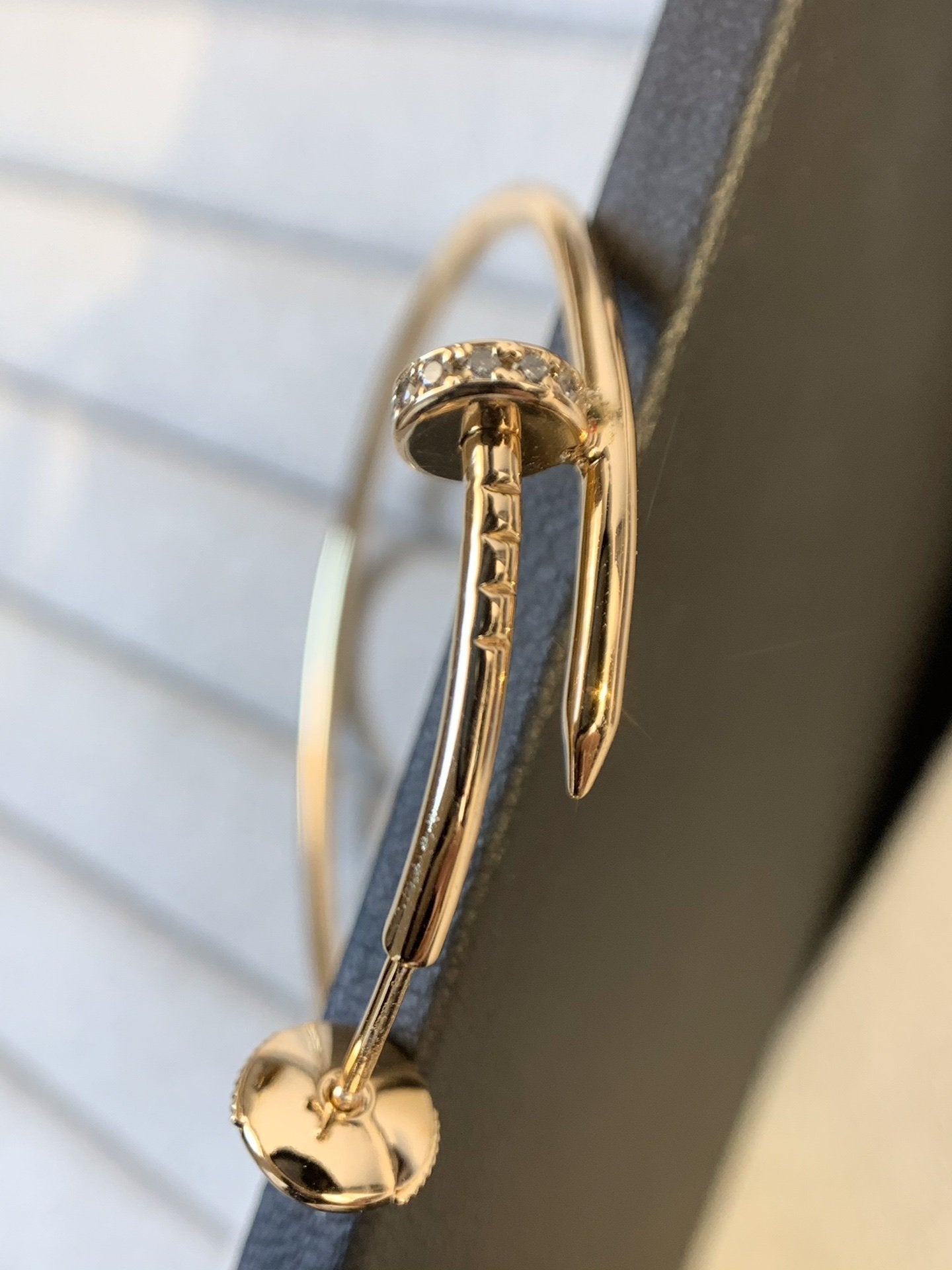 [✨ROSE✨]JUSTE EARRINGS GOLD DIAMONDS 1.8MM