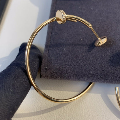 [✨ROSE✨]JUSTE EARRINGS GOLD DIAMONDS 1.8MM