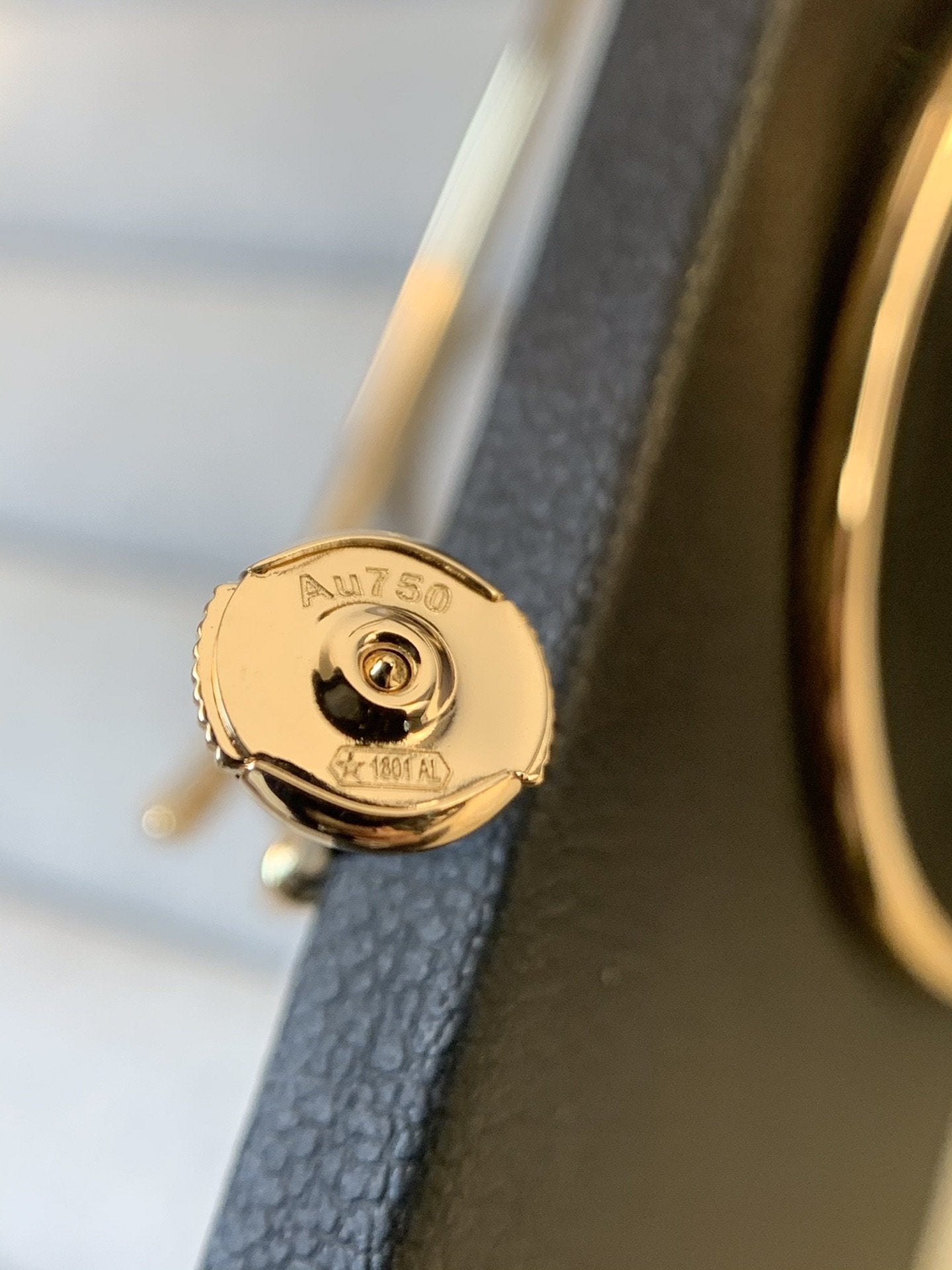 [✨ROSE✨]JUSTE EARRINGS GOLD DIAMONDS 1.8MM