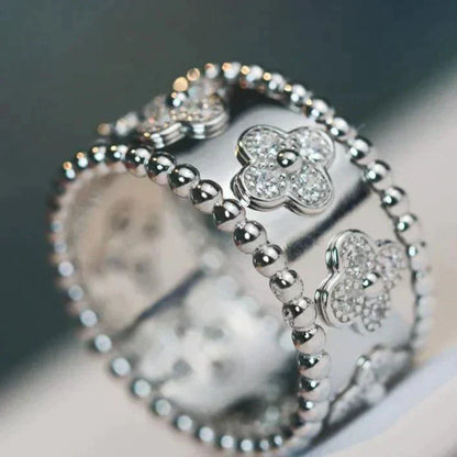 [✨ROSE✨]CLOVER KALEIDOSCOPE RING 10MM