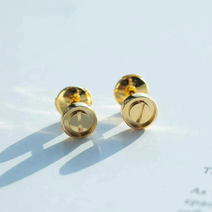 [✨ROSE✨]LOVE EARRINGS GOLD 10MM