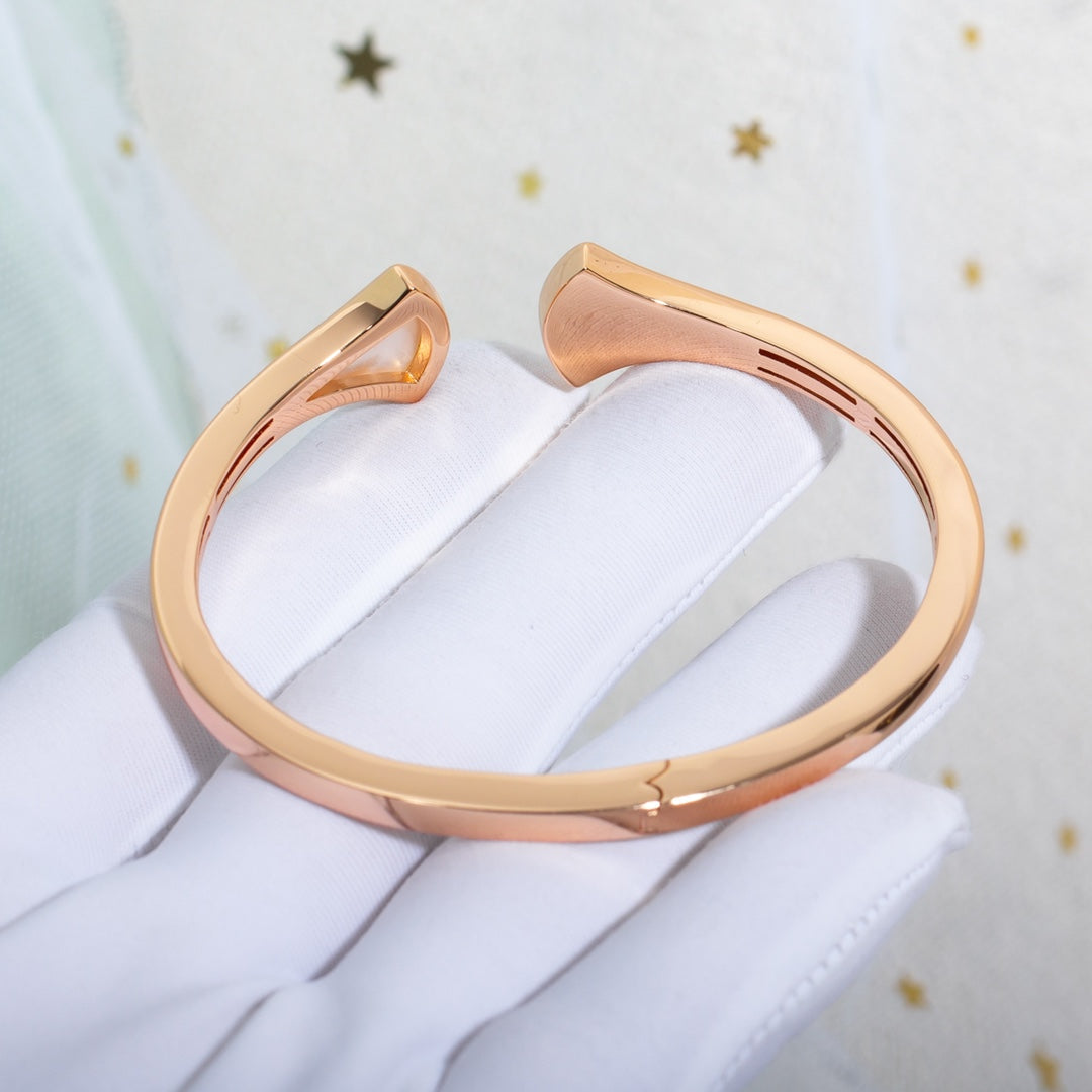 [✨ROSE✨]DREAM BRACELET OPEN PINK GOLD MOP DIAMOND
