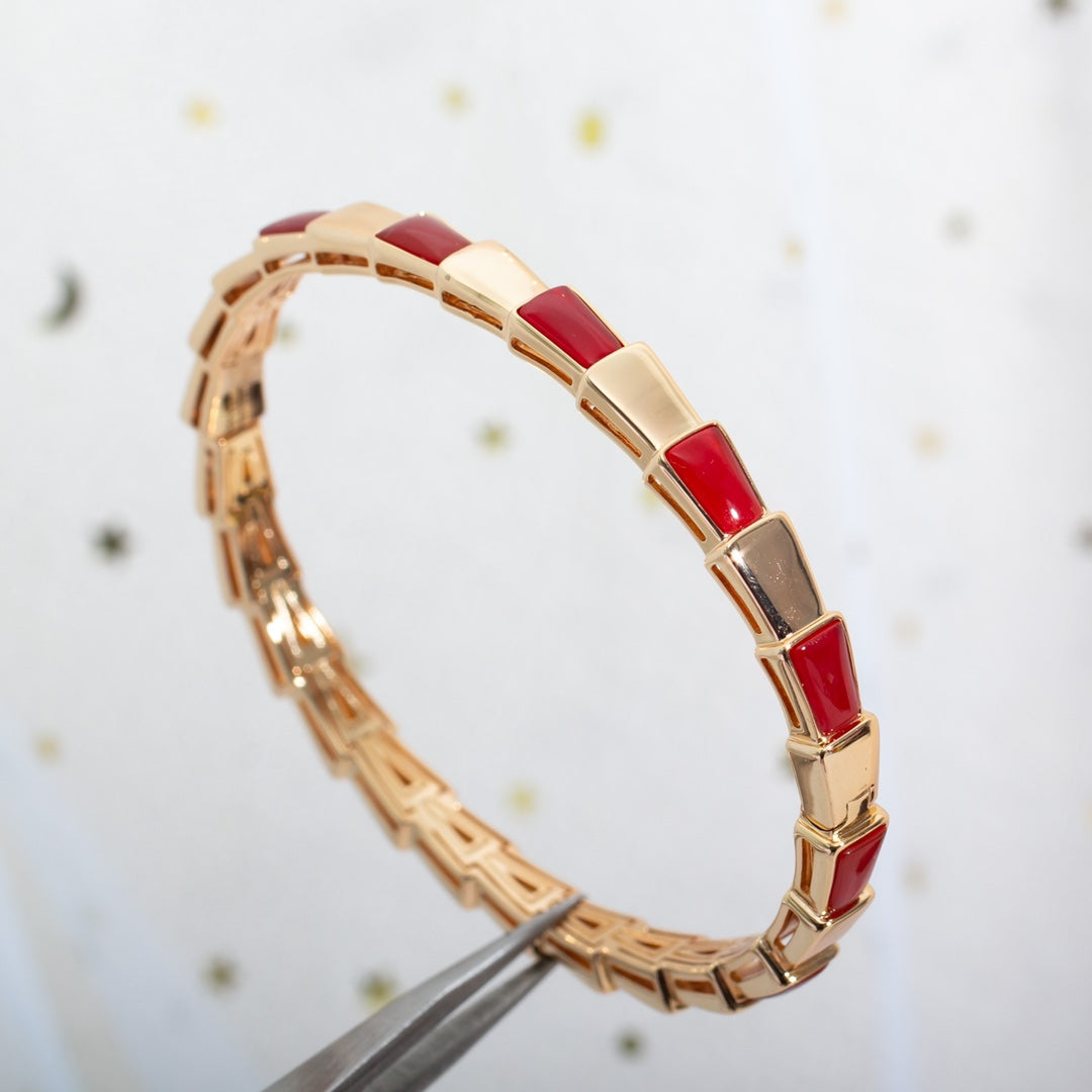 [✨ROSE✨]SERPENTI BRACELET PINK GOLD RUBELLITE