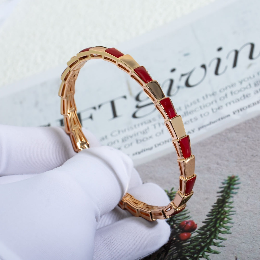 [✨ROSE✨]SERPENTI BRACELET PINK GOLD RUBELLITE