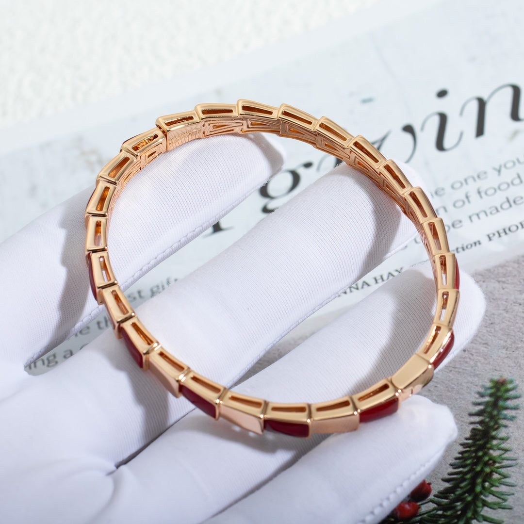[✨ROSE✨]SERPENTI BRACELET PINK GOLD RUBELLITE