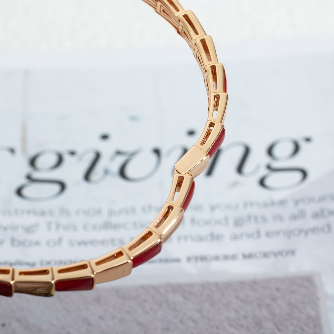 [✨ROSE✨]SERPENTI BRACELET PINK GOLD RUBELLITE