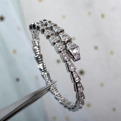 [✨ROSE✨]SERPENTI BRACELET 6MM SILVER DIAMOND
