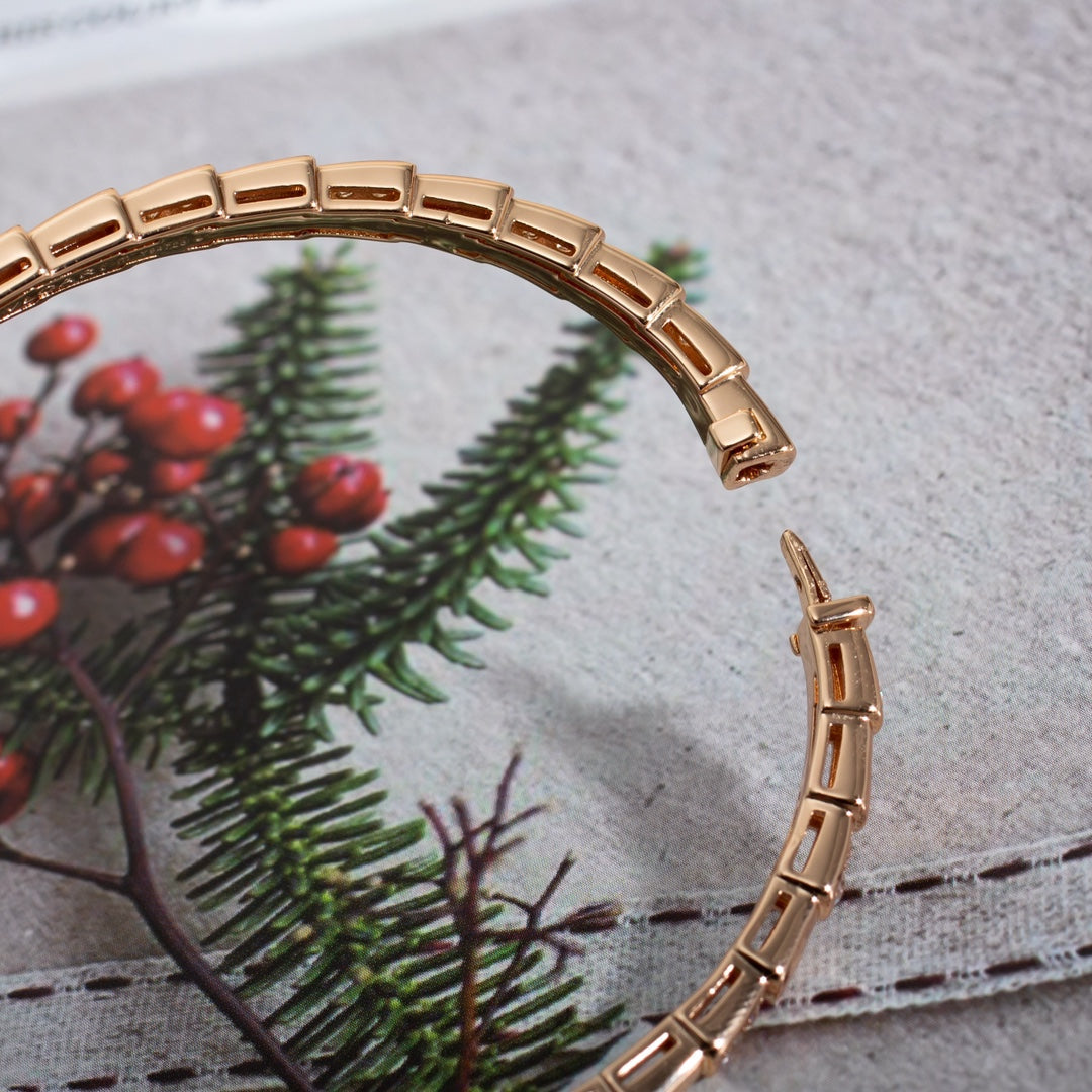 [✨ROSE✨]SERPENTI BRACELET PINK GOLD DIAMOND
