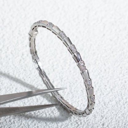 [✨ROSE✨]SERPENTI BRACELET SILVER DIAMOND