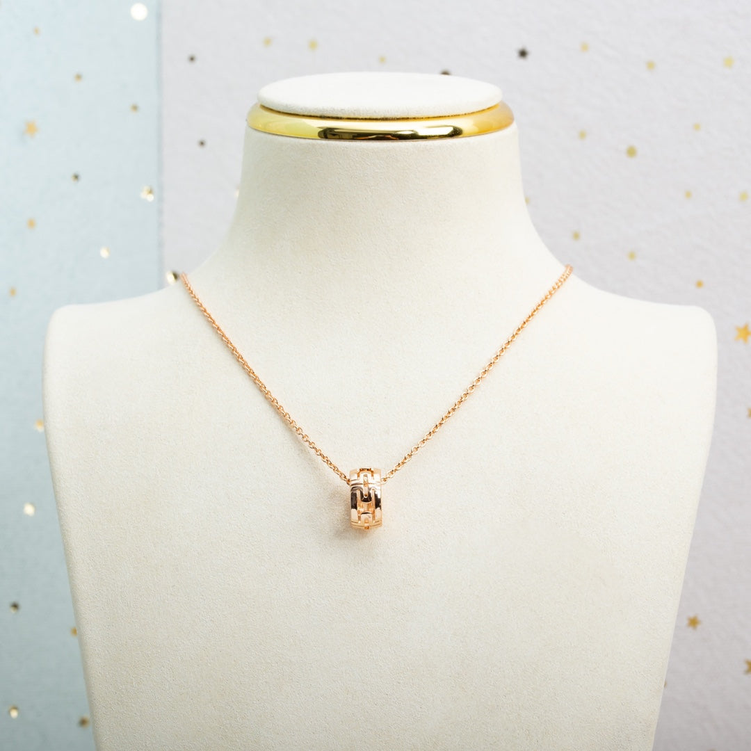 [✨ROSE✨]PARENTESI NECKLACE PINK GOLD