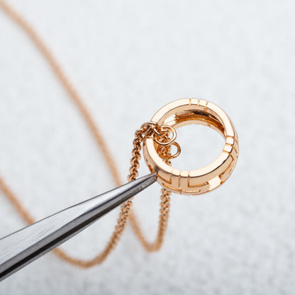 [✨ROSE✨]PARENTESI NECKLACE PINK GOLD